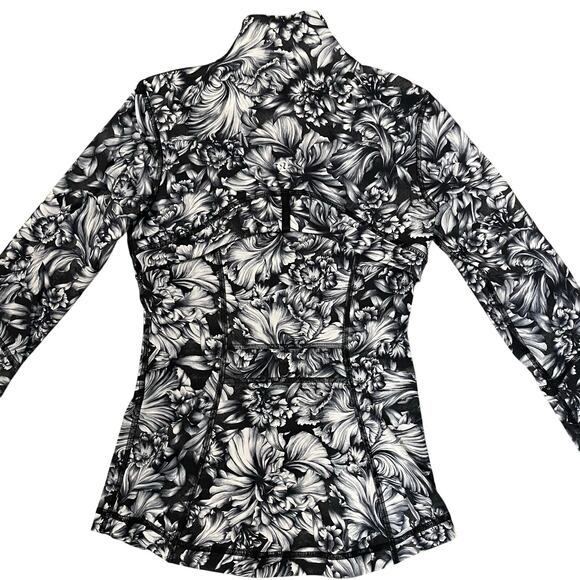 Lululemon Luxtreme Define Jacket Night Garden Ice Floral Women's 4 Black Gray - Picture 7 of 16